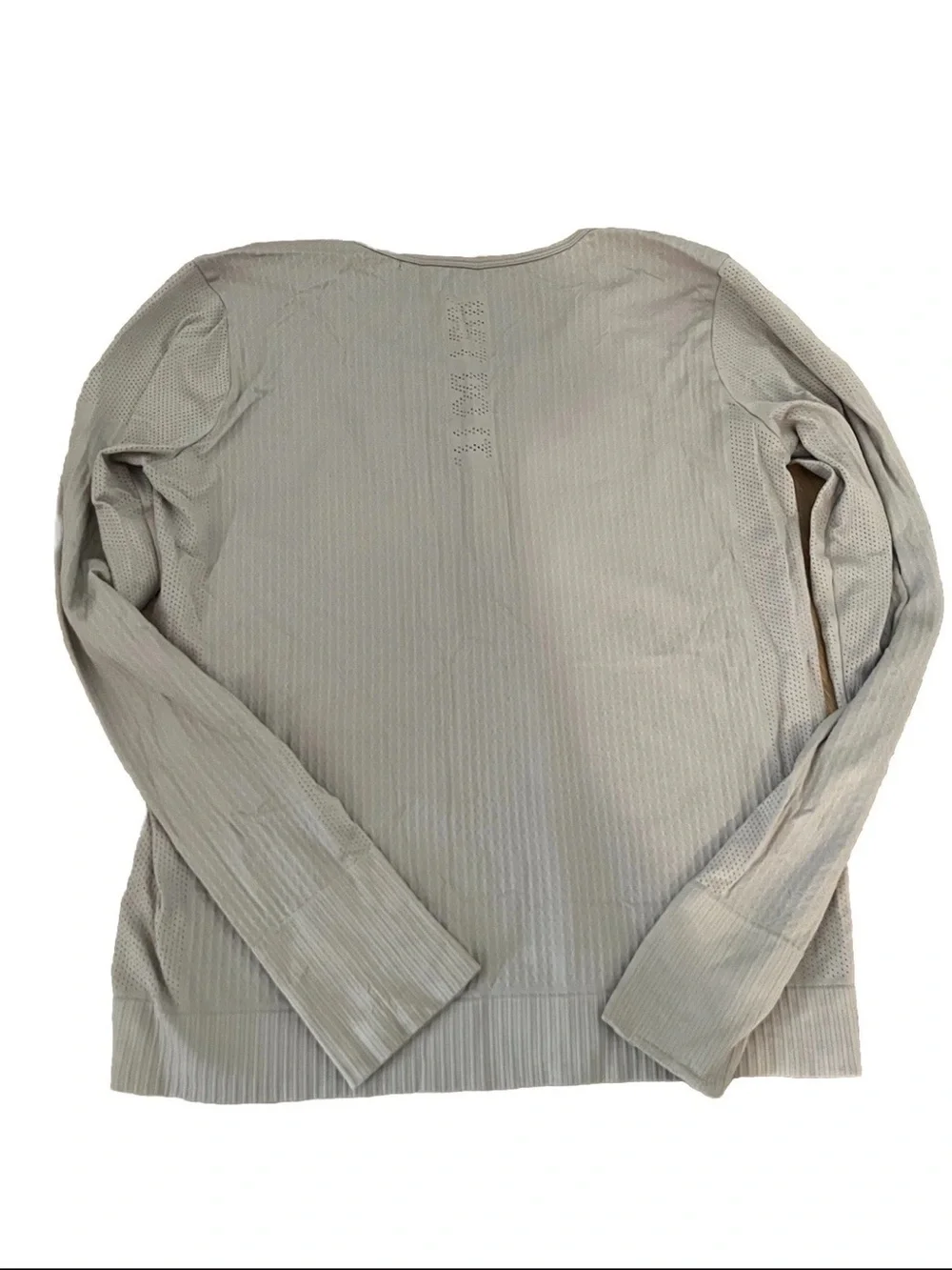 Nike Dri Fit Women's Long-Sleeve Performance Top - Taupe Gray
